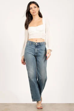 Tobi Whistle Away Ruched Blouse -