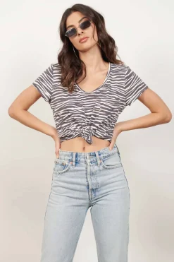 Tobi Wild Awake Zebra Print Shirt -