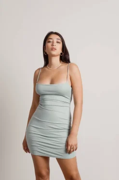 Tobi Willie Open Twist Back Bodycon Mini Dress -