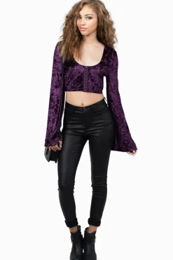 Tobi Witching Hour Crop Top - Blush