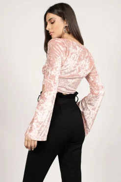 Tobi Witching Hour Crop Top - Blush
