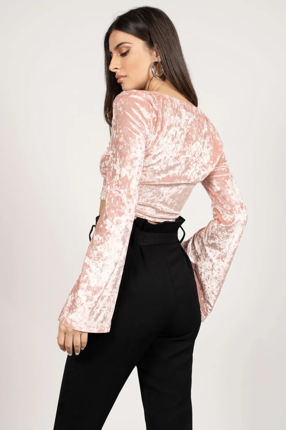Tobi Witching Hour Crop Top - Blush