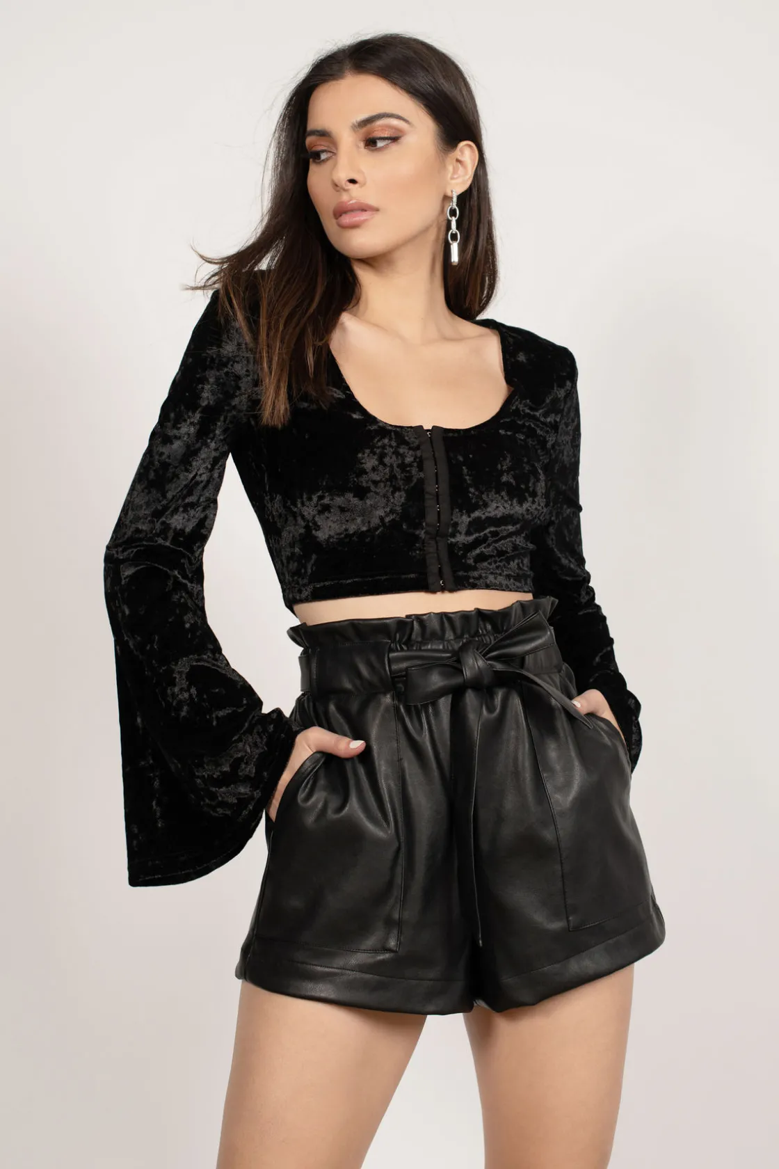 Tobi Witching Hour Crop Top - Blush