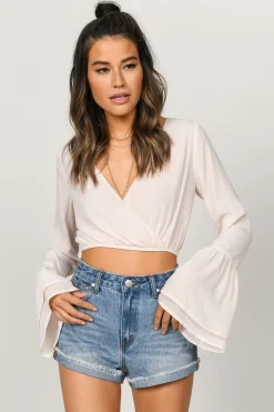 Tobi With A Flare Surplice Blouse -