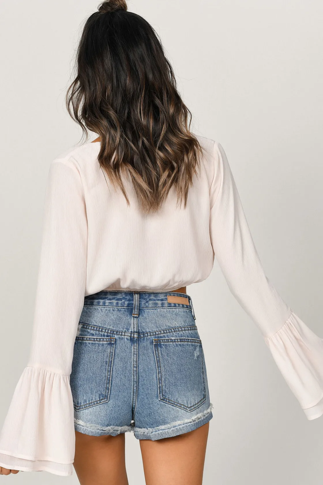 Tobi With A Flare Surplice Blouse -