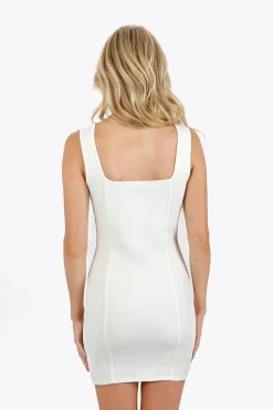 Tobi Ximena Square Neck Bodycon Mini Dress -