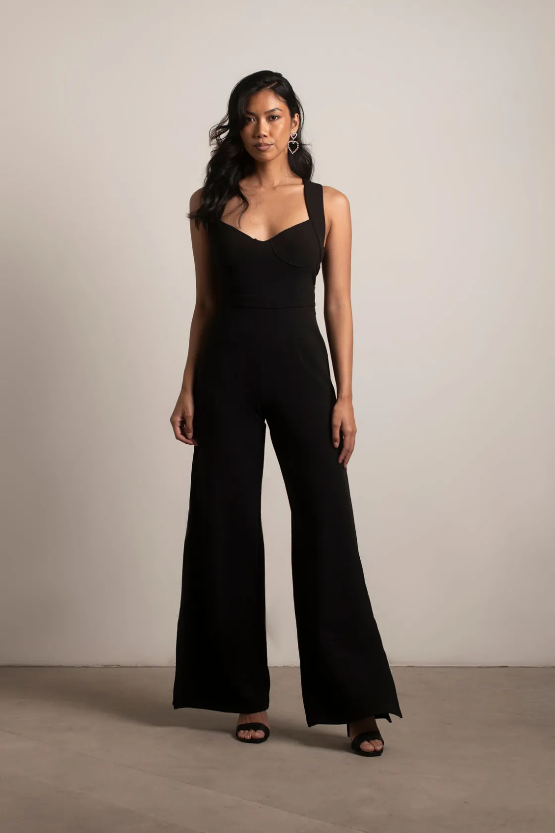 Tobi Yessenia Cross Back Jumpsuit - Wine