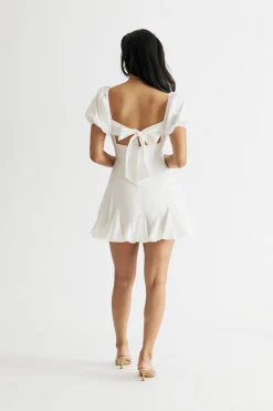 Tobi You Know It Puff Sleeve Skater Dress
