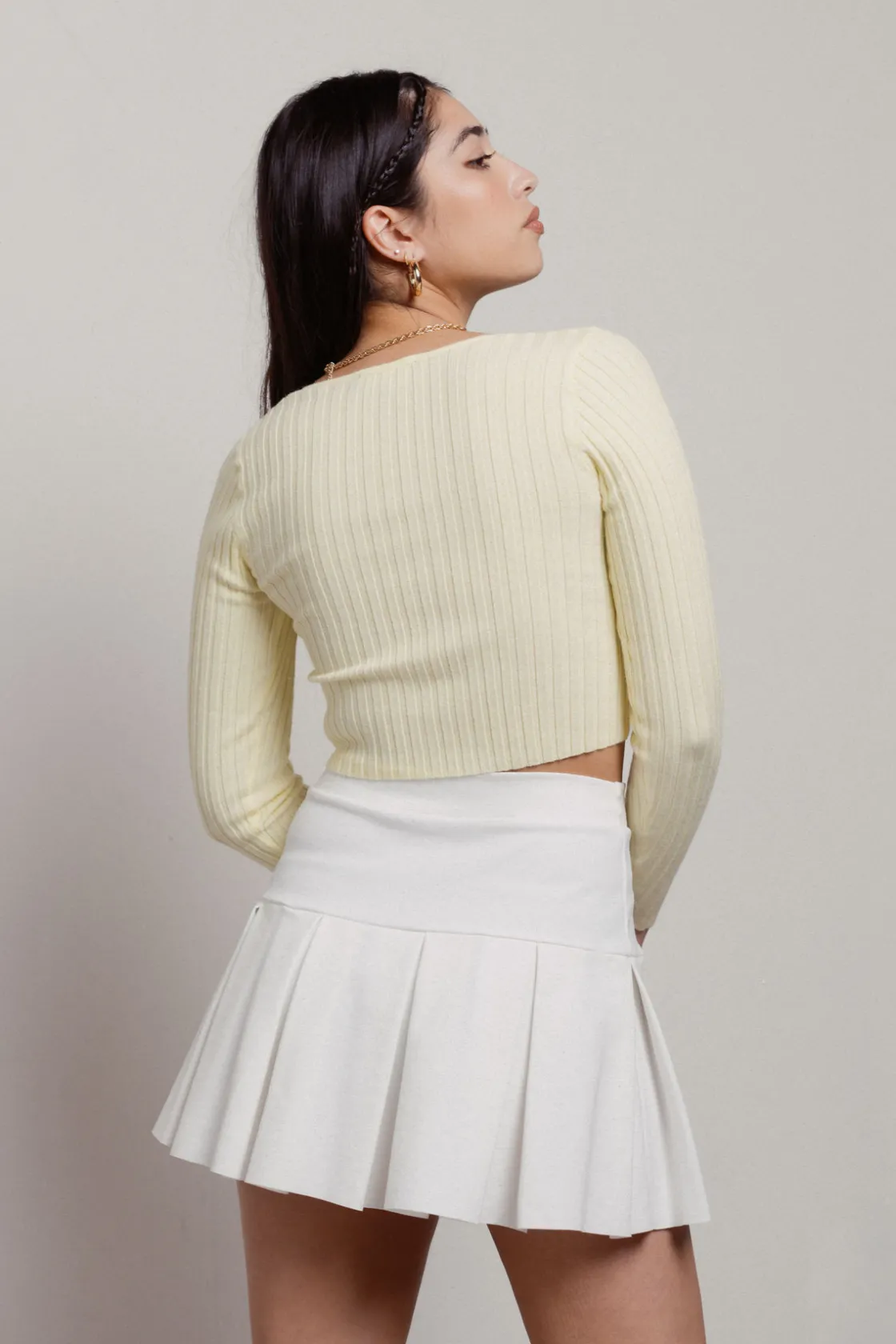 Tobi You Should Know Pearl Button Cardigan -