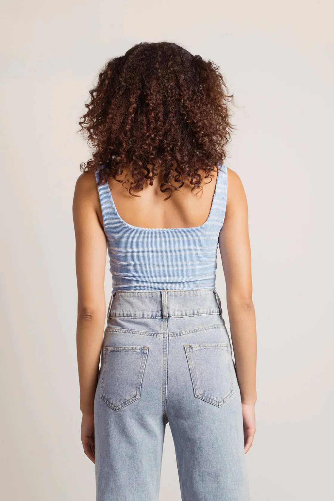 Tobi You Think So Stripe Bodysuit - Orange