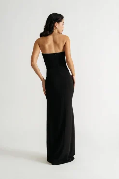 Tobi Your Sweetheart Surplice Ruffle Slit Maxi Dress