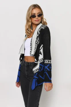 Tobi Yukon Coast Aztec Print Cardigan -