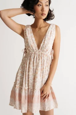 Tobi Zina Floral Skater Mini Dress -